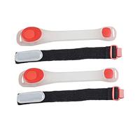 BATHVEVE 2 Braccialetti LED Sicurezza Bracciali Riflettenti per Corsa e attività Notturne Alta visibilità per Jogging e Escursioni