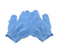 BATHVEVE 2 Pezzi asciugamano da bagno guanti esfoliante scrubber per la pelle guanto scrub esfoliante per il corpo Body Scrub Mitt esfoliante scrubber corpo esfoliante Blue
