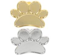 BATHVEVE 2 pezzi Palette per Nail Art Anello Metallo Vassoio Smalti Doppia Funzione Mischia Colori e Espositore Unghie Strumento Manicure Compatto per Uso Professionale e Domestico