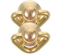 BATHVEVE 2 Pezzi Rivetti in Ottone Anello per Decorare Borse e Attaccare Pelle, Accessori Bagagli per Cinture e Stivali