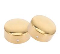 BATHVEVE 2 Pezzi Tappo Terminale per Corrimano in Acciaio Inossidabile Oro, Diametro 50mm, Design Elegante e Resistenza per Ringhiere Esterne e Domestiche