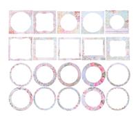 BATHVEVE 2 Set Carta Decorativa Finestra a Forma di Finestra, Carta Supporto Quadrata per Scrapbooking e Album Fai da Te, Materiale Cancelleria Colorato per Biglietti, Origami e Confezioni