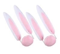 BATHVEVE 2 Set Decorazioni Esterne per Auto a Forma di Orecchie di Coniglio Regolabili Ornamenti Creativi per Veicoli e Arredamento Casa Accessori Decorativi per L’Anno del Coniglio