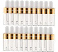 BATHVEVE 20pezzi Vuoti Contagocce Contagocce Ricaricabili Per Viaggi Per Essenziali e Profumi Piccoli e Pratici