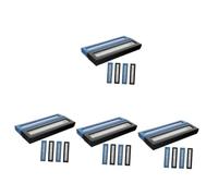 BATHVEVE 24pezzi Porta Penne Carta Resistente Astucci Chic Con Finestra Trasparente Per Ufficio e Scuola Organizzatori Per Penne e Matite Neri