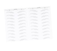 BATHVEVE 2fogli Adesivo Per Sopracciglia Simulazione Sopracciglio Per Make-up Naturale e Definito