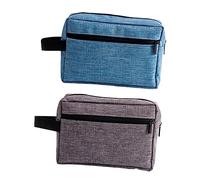 BATHVEVE 2pezzi Borsa Trucchetti Semplice Portatile Cerniera in Resistente Per Viaggi Casa e Riporre Cosmetici Strumenti Lavaggio