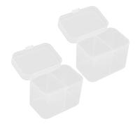 BATHVEVE 2pezzi Portaoggetti Per Batuffoli e Struccanti Design Scomparti Per Makeup e Manicure e Facile
