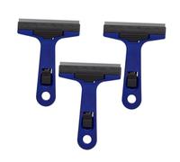 BATHVEVE 3 Pezzi Spatole Pulizia Portatili Blu per Vetri Pavimenti e Pareti Raschietti Resistenti e Leggeri per Rimozione Colla e Stucco Strumenti Pratici e Durevoli