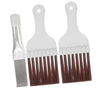 BATHVEVE 3 pezzi Spazzole per Pulizia Aletta Condensatore Acciaio Inossidabile Strumenti Pulizia per Condizionatori Refrigeratori e Coils Facile da Usare e Flessibile per Rimuovere Polvere