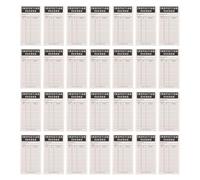 BATHVEVE 30 Pezzi Etichette Resistenti a Graffi e Macchie Autoadesive per Dispositivi di Controllo Bianche Dimensioni 12,7x6,5 Cm per Scale e Estintori in Ambienti come Sale Macchine e