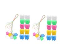 BATHVEVE 30 pezzi Scatole Porta Denti da Latte per Mini Contenitori Colorati Forma Divertente per Conservare e Custodire Ricordi di Denti Perduti per Casa Scuola e Feste