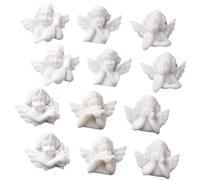 BATHVEVE 30pezzi Angeli Ornamenti in Resina Ciondoli Flatback Statuette Miniature Abbellimenti Decorazioni per Casa DIY
