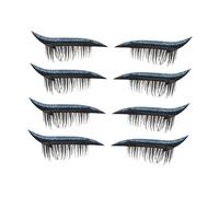 BATHVEVE 4paia Glitter Eyelash Stickers Adesivi Riutilizzabili Per Trucco Occhi Design Elegante e Adatti Tutte Le Forme Di Occhi