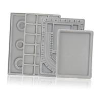 BATHVEVE 4pezzi Vassoi per Design di Gioielli Perline Strumenti Artigianali per Creare Collane e Bracciali Organizzatori per Bead Jewelry Making per Donne e Ragazze