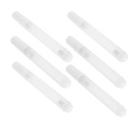 BATHVEVE 6 Pezzi Pennarello Ricaricabile per Pittura Punta Piatta in Plastica Trasparente, per Artisti e Impiego in Laboratorio su Carta e Plastica