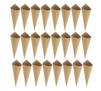 BATHVEVE 60 Pezzi Coni Porta Confetti Matrimonio in Carta Grande Capacità e Design Retrò per Feste a Tema Vintage e Bomboniere Eleganti