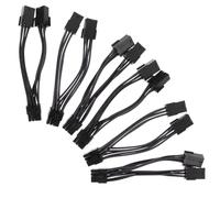 BATHVEVE 6pezzi Alimentazione Pcie Pin Pin Per Scheda Splitter Alimentazione y Prolunga Gpu Per Computer