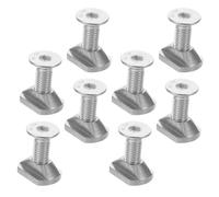 BATHVEVE 8 Pezzi Vite per Idroala da Surf in Acciaio Inossidabile Argento Installazione Facile e Maggiore Resistenza alla Forza, Compatibile con Tavole Foil e Hydrofoil per Laghi e Mare
