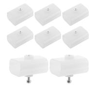 BATHVEVE 8 Set Supporti Rinforzo per Ombrelloni da Giardino Accessori Connessione Telone Esterno per Aste Ovali Staffe Resistenti in Plastica per Struttura Gazebo