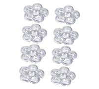 BATHVEVE 8pezzi Scatole Trasparenti Sei Scomparti Per Rossetto e Design Elegante e Funzionale Per Viaggi e Campioni Di Bellezza