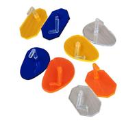 BATHVEVE 8pezzi Supporto Per Pratica Unghie e Vetrina Nail Art Plastica Trasparente Per Esercitazioni e Esposizione Di Design Unghie Colori Variabili Per Ogni Stile