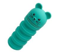 BATHVEVE Astuccio Porta Penne in Silicone a Forma di Topo Verde Leggero e Decompressione, Custodia Flessibile per Scuola Spazio per Monete e Chiavi