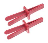 BATHVEVE Attrezzo per Esercizi Mascella Dispositivo per Ginnastica Facciale 2 Pezzi in Plastica Rossa, Facile da Usare, per Principianti