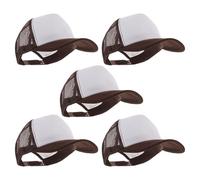 BATHVEVE Berretti da Baseball Unisex in Poliestere, Set 5 Pezzi, per pubblicità Esterna, Design DIY, Cappelli Trucker alla Moda