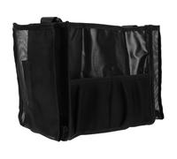 BATHVEVE Borsa Porta Trucchi Donna Grande Capacità in Garza Nera, Portatile e Pratica per Trucco Professionale e Organizzazione Pennelli da Viaggio