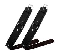 BATHVEVE Bracciale in Pelle Nero da Uomo Giarrettiera Regolabile per Maniche di Camicia Fascia Elastica per Braccia Accessorio Decorativo Resistente e Antiruggine per Colore Casuale