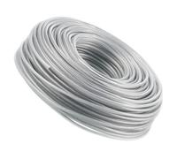 BATHVEVE Cavo Tagliaerba in Filo D’Acciaio Argento, 10m, Resistente | Prato e Giardino, Accessorio Pratico per Decespugliatore, Adatto a Uso in Cortile e Campi