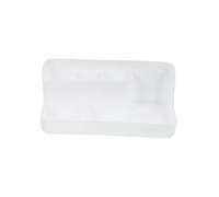 BATHVEVE Contenitore di Stoccaggio Multiuso per Strumenti per Unghie, Scatola Portaoggetti Doppia per Manicure, Organizer Nail Art Resistente per Tavolo e Cassettiera, Bianco, Salva Spazio