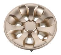 BATHVEVE Copriruota Decorativa per Golf Cart da 8 Pollici in Plastica Oro | Compatibile Ruote Auto e Carrelli, Finitura Lega, Uso Esterno, Installazione Rapida