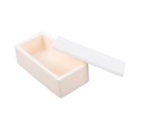 BATHVEVE Corundum Crucible with Lid for Laboratory High-Temperature Metal Melting And Aluminum Fusion Acid-Resistant Alumina Crucible Boat for Precise Ceramic Furnace Experiments in Beige