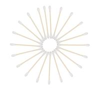 BATHVEVE Cotton Swabs Multifunzionali Design a Doppia Estremità per Pulizia Orecchie, Tastiera, 100 Pezzi, in Cotone e Legno