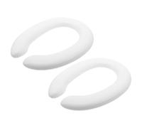 BATHVEVE Cuscino per Seduta WC Bambini in PVC Morbido 2 Pezzi Bianco