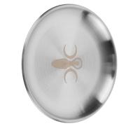 BATHVEVE Decorative Candle Plate Rotondo Argento in Acciaio Inossidabile 14cm Piatto per Candele e Gioielli per Astrologia