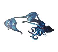 BATHVEVE Decorazione Murale in Ferro Blu Sirena per Esterno e Interno
