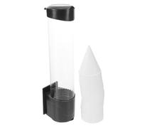 BATHVEVE Dispenser per Bicchieri da Parete Nero con Capacità 4 Once, Dispenser Carta Igienico e Capiente per Vacanze Estive in Ufficio o Casa con 500 Bicchieri Inclusi