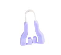 BATHVEVE Dispositivo di Bellezza Antirughe per Sollevamento Naso in Silicone Porpora, Modellatore Confortevole per Donne e Ragazze, Raddrizzatore Ponte Nasale Portatile