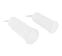 BATHVEVE Flacone Applicatore per Tintura Chioma 2 Pezzi Grande e Piccolo Tappo Angolato Bottiglia per Lavaggio a Secco Distribuzione Uniforme Colore per Parrucchieri Professionisti