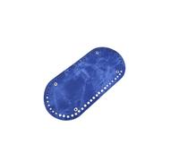 BATHVEVE Fondo Borsa Uncinetto in Denim Resistente con Rivetti Argento per Borse Fai da Te Base Sagomata Protettiva e Accessorio Cucito per Fondi Borse Crochet