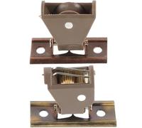 BATHVEVE Kit di Accessori per Tende in bambù Supporto in Ferro e Puleggia Liscia, Bloccaggio Resistente e Design Elegante per Uffici e Spazi Commerciali