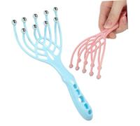 BATHVEVE Massaggiatore Per La Testa e Cuoio Capelluto 2 Pezzi 9 Artigli Massaggiante Portatile in Plastica Resistente Per Rilassamento Corpo, Collo e Spalle Per Alleviare Mal Di Testa