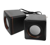BATHVEVE Mini Altoparlante USB per Computer Desktop Nero, Connessione Stabile, Materiali ABS e Rame, per Casa e Viaggi, di Speaker Portatili Compatti