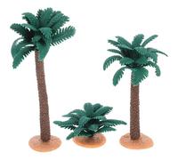 BATHVEVE Modello di Albero Artificiale 3 Pezzi per Paesaggio in Miniatura Elementi Decorativi per Modellismo, Scenari Architettura e Feste