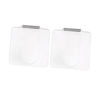 BATHVEVE Palette Portatili Per Nail Art e Trucco Professionale Acriliche Trasparenti, Set Da 2 Pezzi Quadrate Leggere e Facili Da Pulire, Miscelazione Personalizzata Per Saloni e Uso Personale