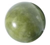 BATHVEVE Palline Massaggio Confortevole in Jade Verde per Massaggio alle Mani Tonde e Lisce, per le Dita e Ridurre lo Stress Quotidiano