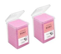 BATHVEVE Panni Per Pulizia Colla Ciglia 400 Pezzi Rosa Delicati Sulla Pelle Per Saloni Estetici e Uso Professionale in Viaggio